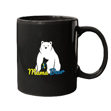 Discover Bear Pet Mama Bear Down Syndromes Awareness T21 1 Mugs