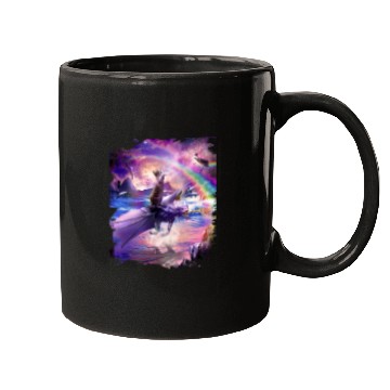 Discover Dragon Pet Rainbow Space Cat On Dragon Mugs