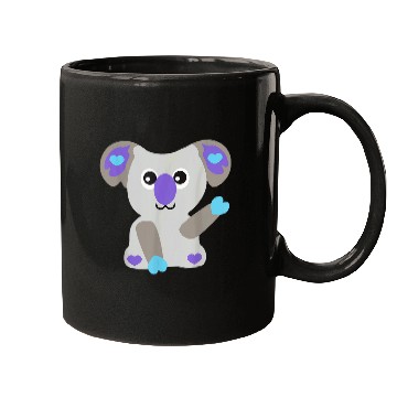 Discover Koala Pet Kooky koala waving with a nice smile Mugs