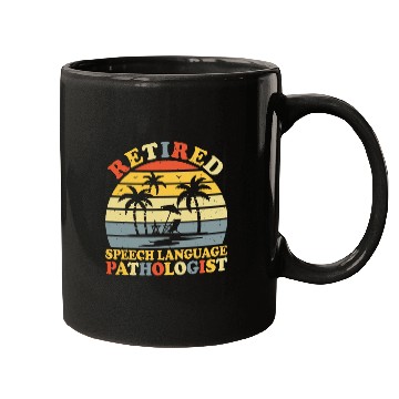 Discover Retired Speech Language Pathologist Retro SLP Speech Therapy Mugs