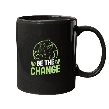 Discover Be the change environmental protection accessoires Mugs