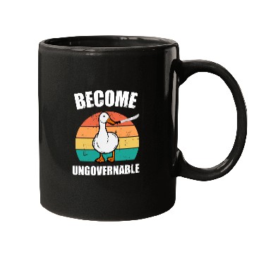 Discover Duck Pet Become Ungovernable Meme Funny Duck Meme Retro Vintage Mugs