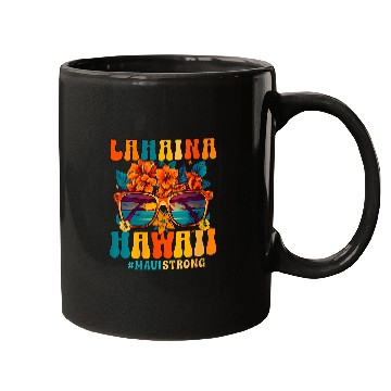 Discover Groovy Retro Lahaina Pray For Maui Hawaii Strong Funny Mugs