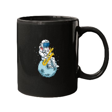 Discover Bass Saxophone Player Astronaut Orchestra Bass Saxophone Mugs