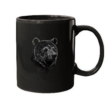 Discover Bear Pet Bear wild animals art animal print animal motif bear 4 Mugs