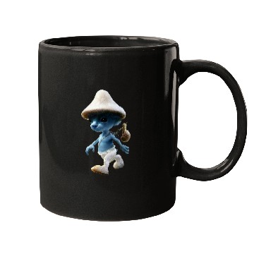 Discover Blue Mushroom Cat Meme We Live We Love We Lie 1 Mugs