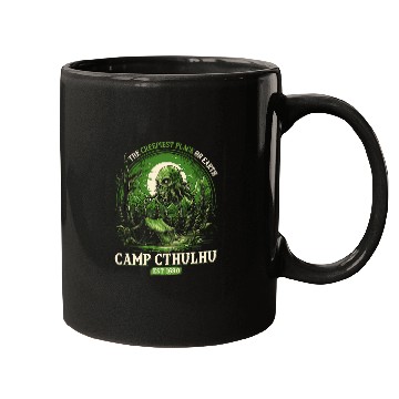 Discover Camp Cthulhu Cosmic Horror Camping Cthulhu 4 Mugs