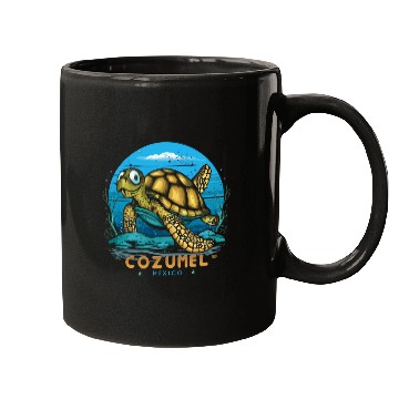 Discover Turtle Pet Cozumel Mexico Sea Turtle Mugs