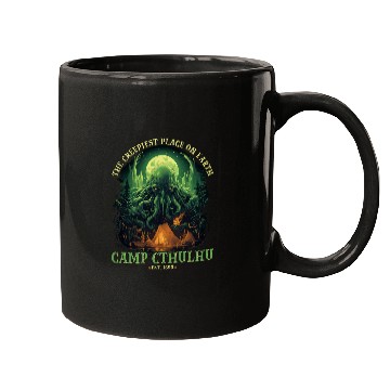 Discover Camp Cthulhu Cosmic Horror Camping Cthulhu 5 Mugs