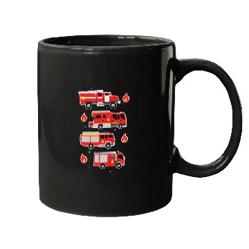 Discover Firefighter Job vehicles for boys Mugs