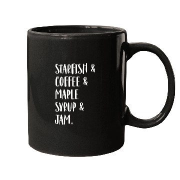 Discover Coffee Fun Starfish Coffee Maple Syrup Jam Mugs