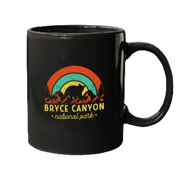 Discover Bryce Canyon National Park Retro Sunset vintages 3 Mugs
