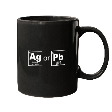 Discover Silver or lead periodic table for a chemist or student Mugs