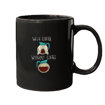Discover Coffee Fun Angel Wings Devil Horns Design Mugs