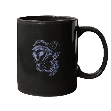 Discover Barn Owl Moon Moth Wicca Esoteric Mugs