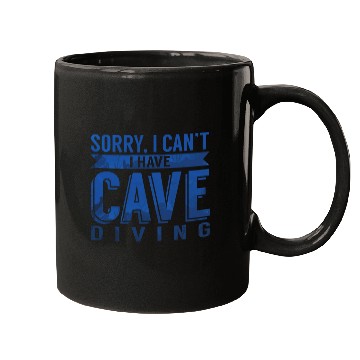 Discover Caving Cave Diving sarcasms Quote Caveman Hiker Explorer Mugs