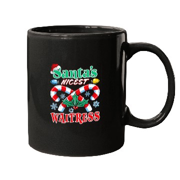 Discover Santas Nicest Waitress Christmas Naughty Or Nice List Mugs
