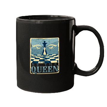 Discover Chess Piece Queen Board Game Chess Players Lovers Chess Mom Mugs