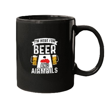 Discover Beer Fun Cornhole and Beer Drinking Airmail Toss Cornhole Player Mugs