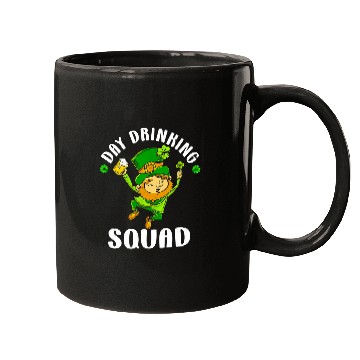 Discover Beer Fun St Patricks Day Drinking Squad Beer Funny Dad Shenanigans Mugs
