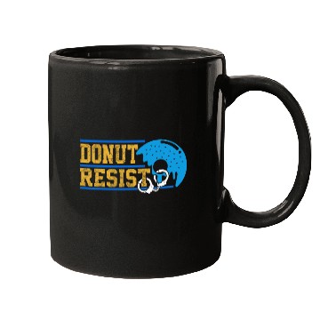 Discover Donut Resist Police Officer Thin Blue Line For Men Women Mugs