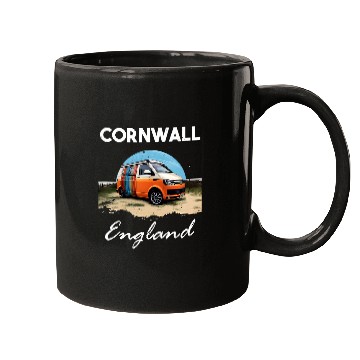 Discover Cornwall Design Cornwall Wanderlust Camper Mugs