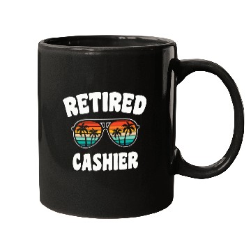 Discover Retired Cashier Funny Retirement Congratulations Mugs