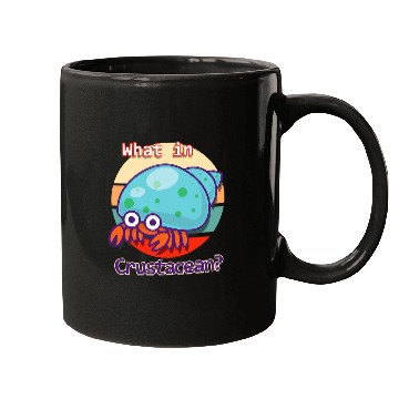 Discover Funny What In Crustacean Retro Hermit Crab Mugs