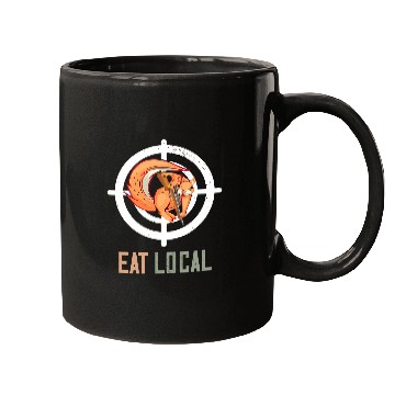 Discover Eat Local Squirrel Hunter Squirrel Hunting Target Mugs