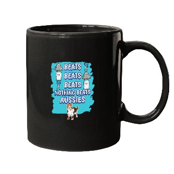 Discover Aussies Rock Paper Scissors Game Australian Shepherd Mugs