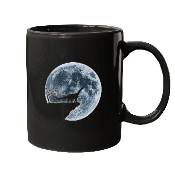 Discover Brontosaurus Halloween Costume Moon Silhouette Mugs