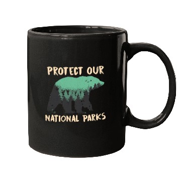 Discover Bear Pet Protect Our National Parks Outdoor Nature Bear 2 Mugs