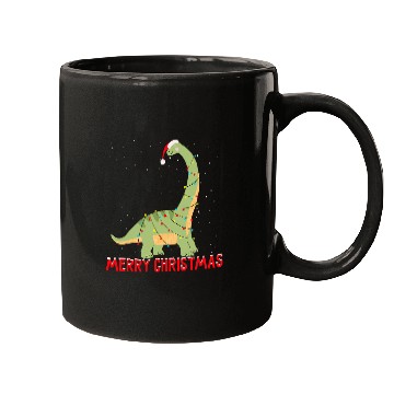 Discover Cute Brontosaurus Christmas Tree Lights Mugs