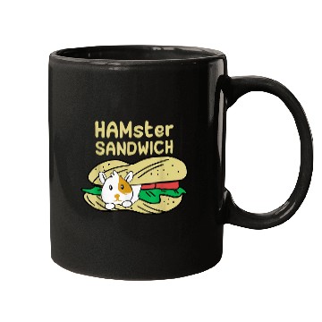 Discover Hamster Pet sandwich funny pun quote Mugs