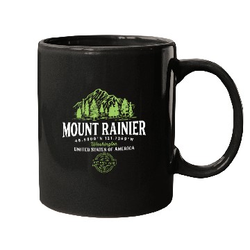 Discover Hiking Washington Mount Rainier National Park Mugs