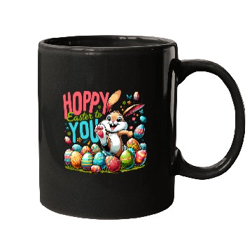 Discover Hoppy Easter Easter Bunny Egg Hunting Mugs