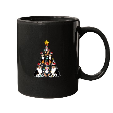 Discover Australian Shepherd Christmas Tree Lights Mugs