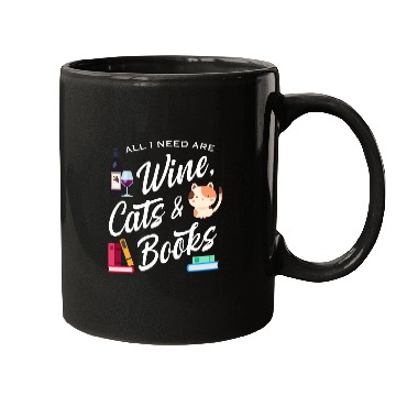 Discover Wines Fun Books Cats Funny Cute Reader Cat Mom Mugs