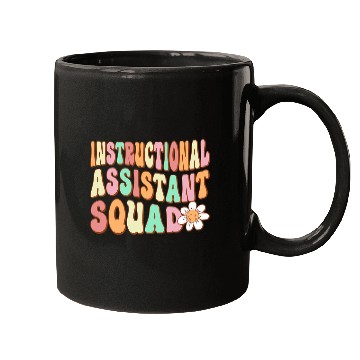 Discover Instructional Assistant Squad Retro Teacher Aide Vibes Mugs