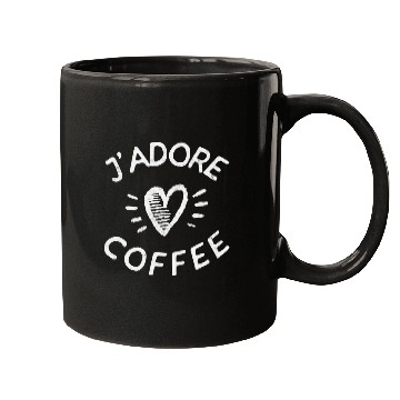Discover Coffee Fun Lover Tee J adore Coffee Addict Barista Mugs