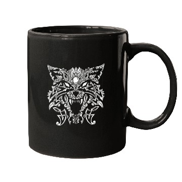 Discover Fenrir wolfs Celtic Knot Odins Viking Design Mugs