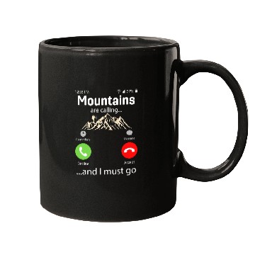 Discover Hiking The mountains are calling and I must go funny hiking Mugs