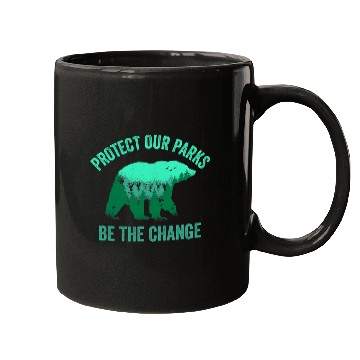 Discover Bear Pet Protect Our Parks Be The Change Mountain Outdoor Bear 2 Mugs