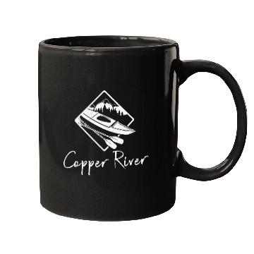 Discover Copper River Alaska Kayak Kayaking Mountains Boating Mugs