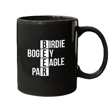 Discover Beer Fun Birdie Bogey Eagle Par Beer Golf Mugs