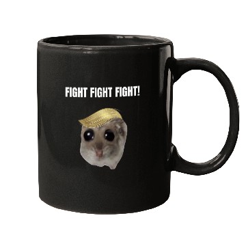 Discover Hamster Pet Fight Fight Fight Sad Hamster Meme Mugs