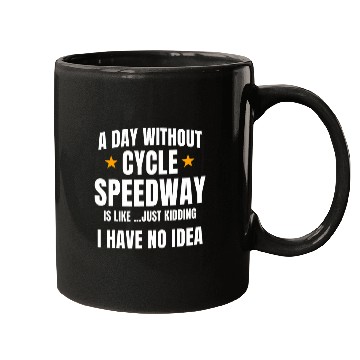 Discover Cycle Speedway Biker Cyclist Oval Dirt Track Racer Education Mugs