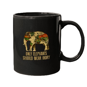 Discover Elephant Pet Only Elephants Should Wear Ivory 2 Mugs