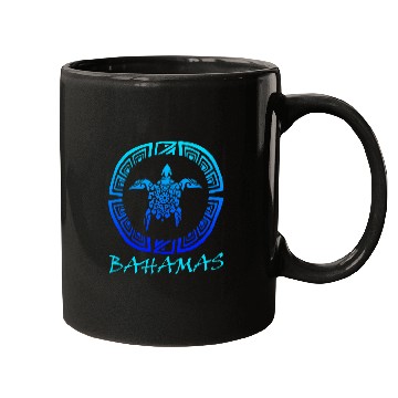 Discover Turtle Pet Bahamas Retro Throwback Sea Turtle Vacation Mugs