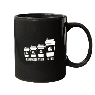 Discover Coffee Fun Tall Grande Venti Police Coffee Lovers Sarcastic Mugs